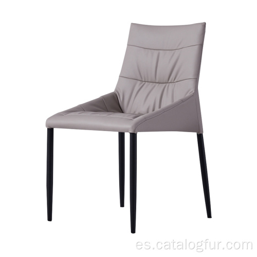 Patas de acero inoxidable Silla de comedor de terciopelo con reposabrazos dorado de lujo